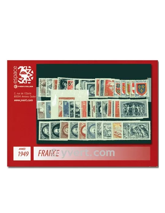 n° 823/862 - Timbre France Année complète (1949)