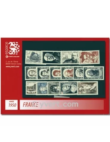 n° 863/877 - Timbre France Année complète (1950)