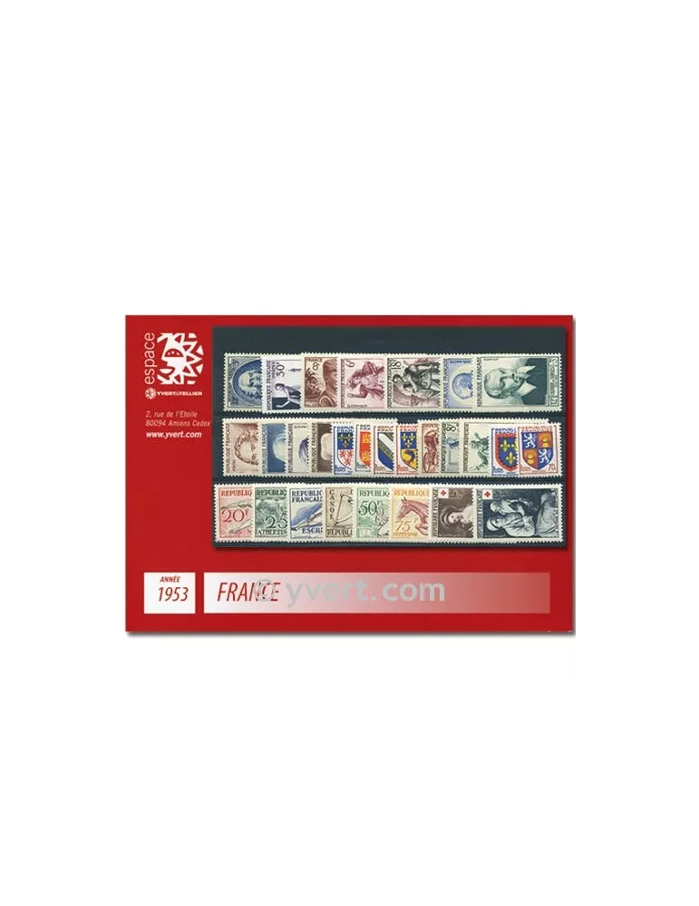 n° 940/967 - Timbre France Année complète (1953)
