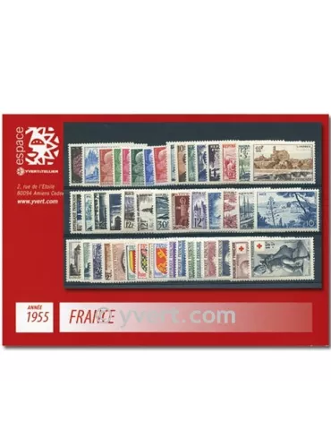 n° 1008/1049 - Timbre France Année complète (1955)