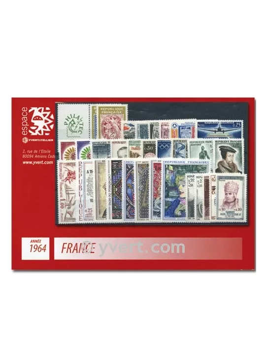 n° 1404/1434 - Timbre France Année complète (1964)