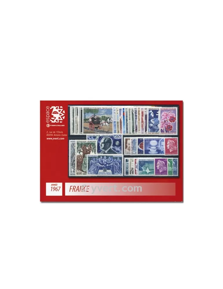 n° 1511/1541 - Timbre France Année complète (1967)
