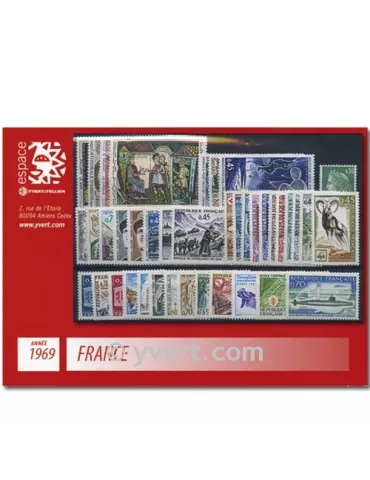 n° 1582/1620 - Timbre France Année complète (1969)