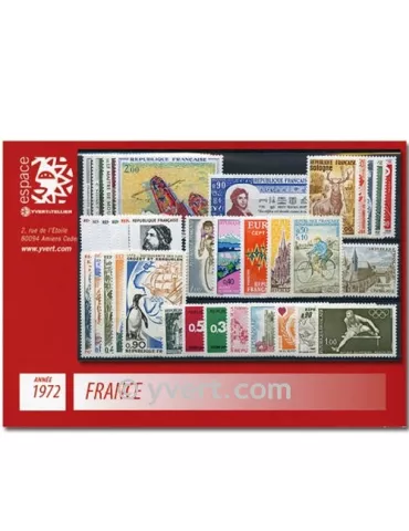 n° 1702/1736 - Timbre France Année complète (1972)
