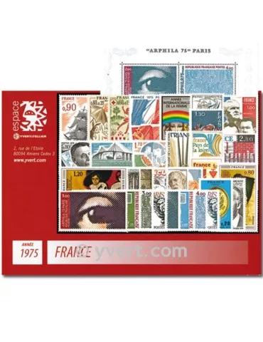 n° 1830/1862 - Timbre France Année complète (1975)
