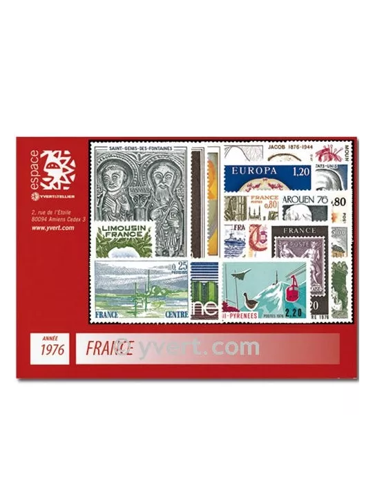 n° 1863/1913 - Timbre France Année complète (1976)