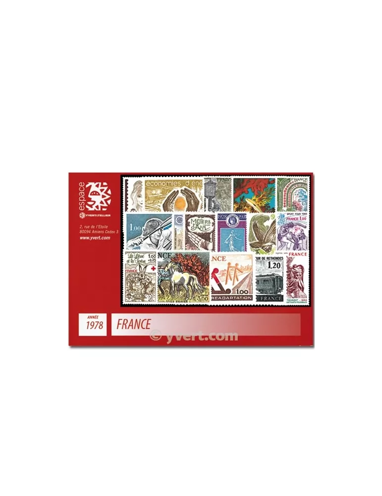 n° 1962/2027 - Timbre France Année complète (1978)