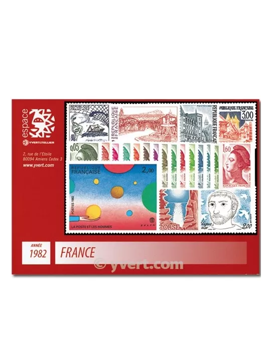 n° 2178/2251 - Timbre France Année complète (1982)