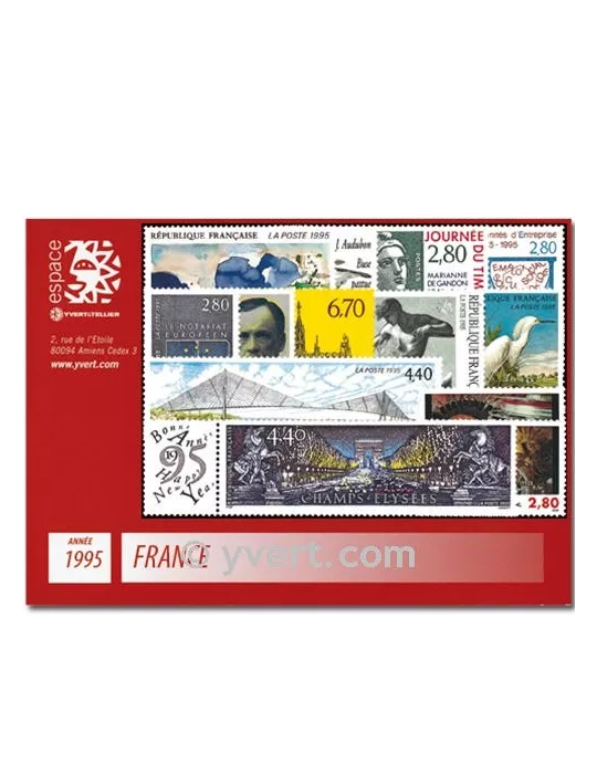 n° 2918/2985 - Timbre France Année complète (1995)