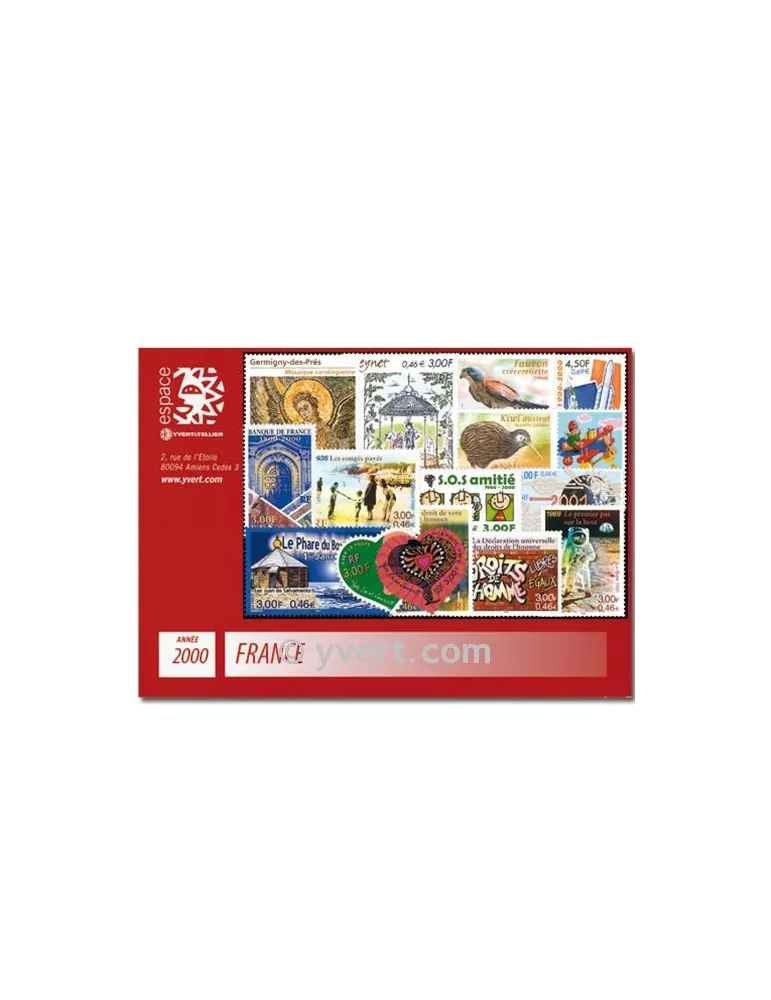 n° 3294/3366 - Timbre France Année complète (2000)