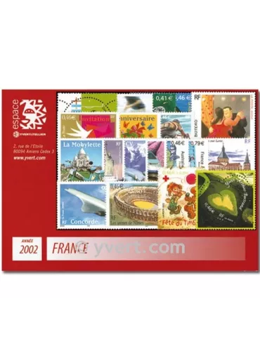 n° 3443/3537 - Timbre France Année complète (2002)