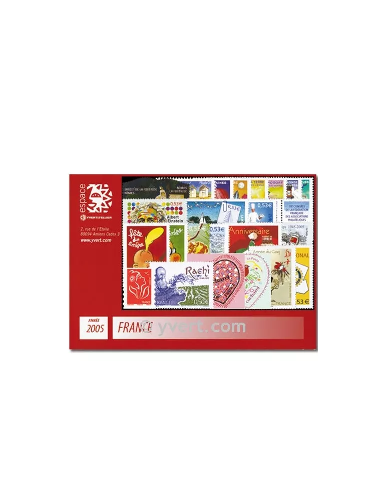 n° 3731/3860 - Timbre France Année complète (2005)