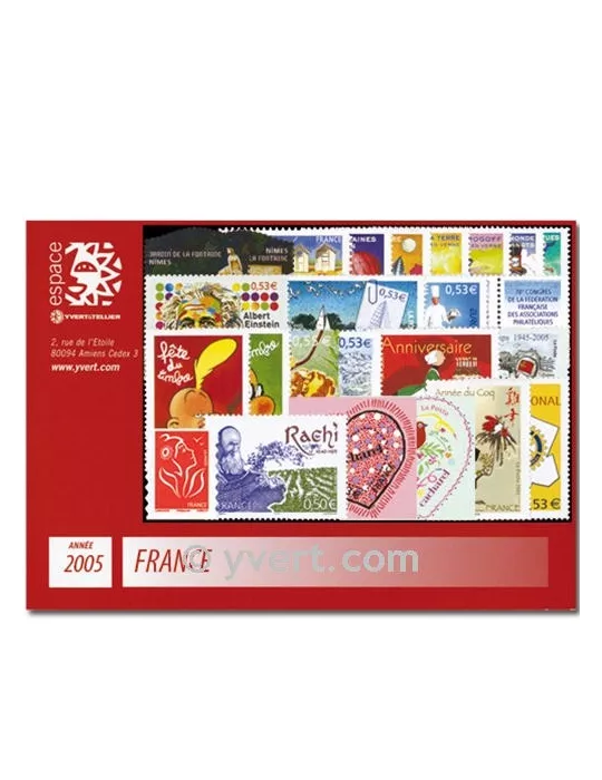 n° 3731/3860 - Timbre France Année complète (2005)