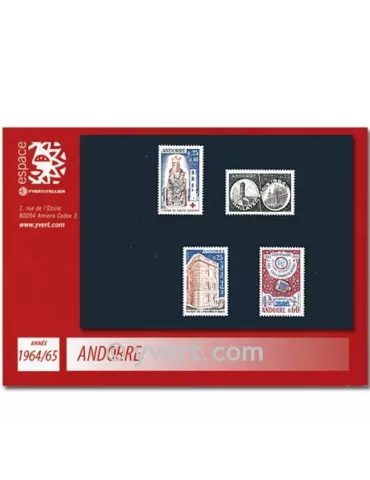 n° 171/174 - Timbre Andorre Année complète (1964/65)