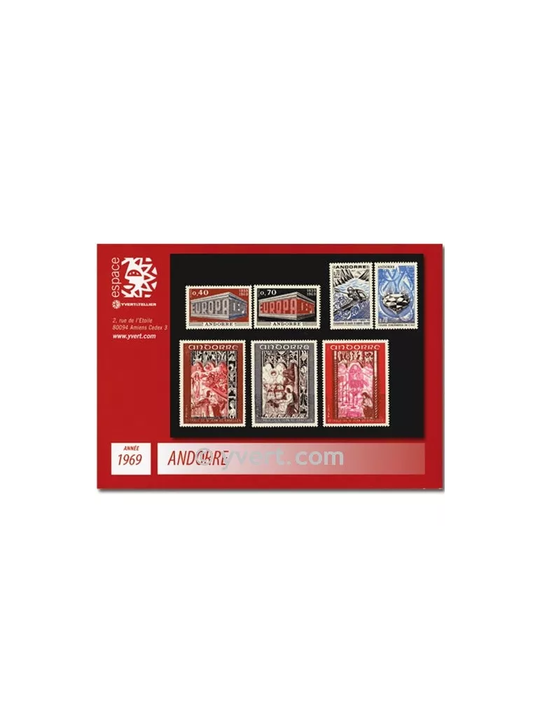n° 194/200 - Timbre Andorre Année complète (1969)