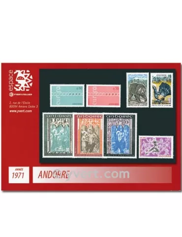 n° 209/216 - Timbre Andorre Année complète (1971)