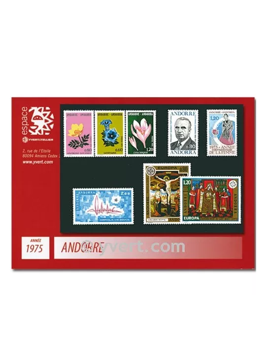 n° 243/250 - Timbre Andorre Année complète (1975)