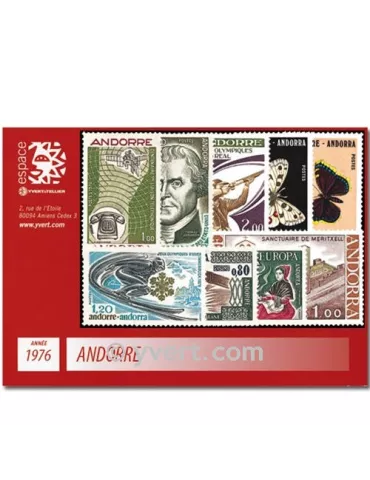 n° 251/259 - Timbre Andorre Année complète (1976)