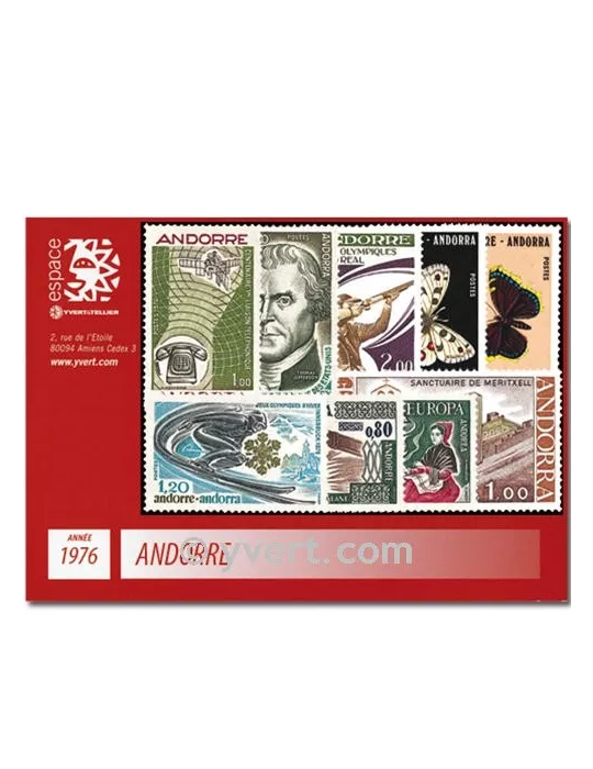 n° 251/259 - Timbre Andorre Année complète (1976)