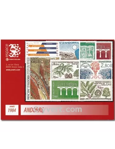 n° 327/336 - Timbre Andorre Année complète (1984)