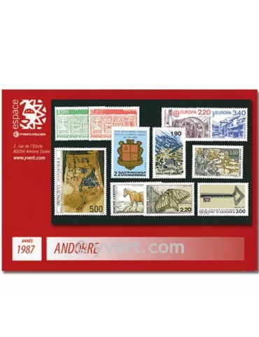 n° 355/365 - Timbre Andorre Année complète (1987)