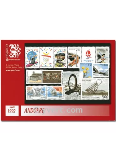 n° 414A/424 - Timbre Andorre Année complète (1992)