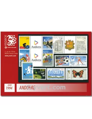 n° 441/453 - Timbre Andorre Année complète (1994)