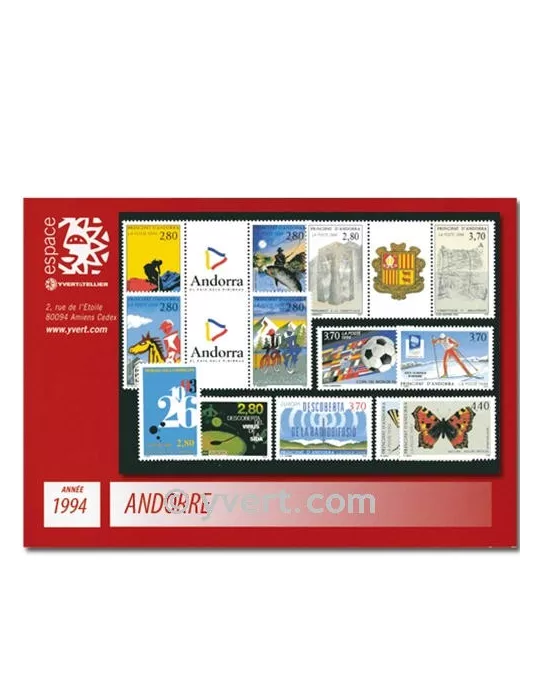 n° 441/453 - Timbre Andorre Année complète (1994)