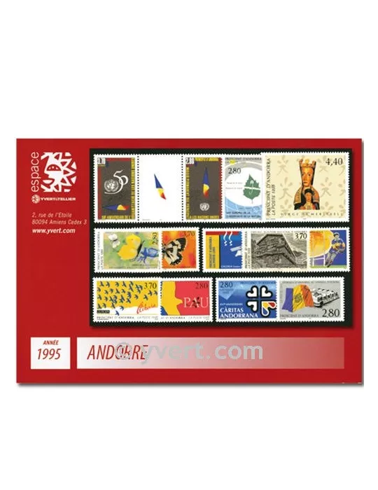 n° 454/466 - Timbre Andorre Année complète (1995)