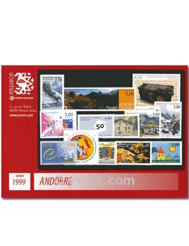 n° 512/524 - Timbre Andorre Année complète (1999)