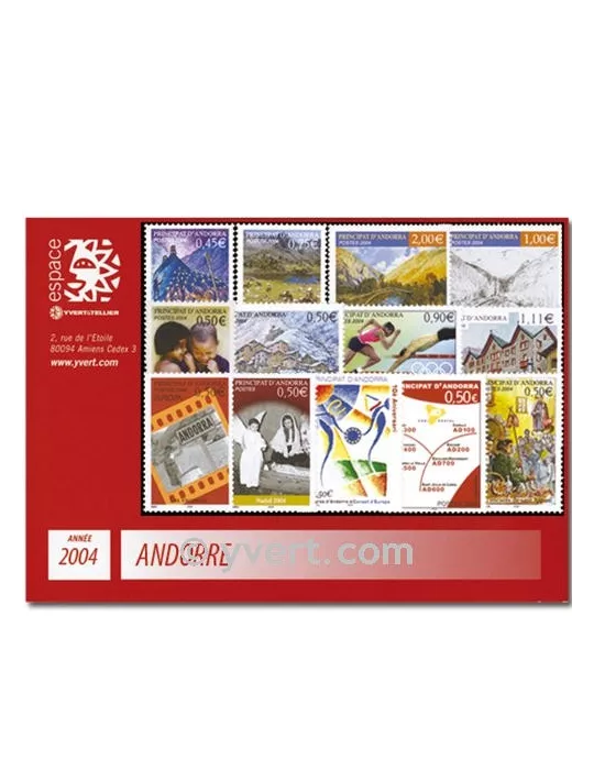 n° 591/603 - Timbre Andorre Année complète (2004)