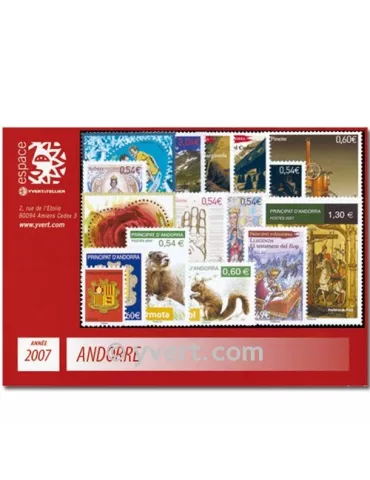 n° 633/648 - Timbre Andorre Année complète (2007)