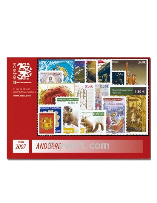 n° 633/648 - Timbre Andorre Année complète (2007)