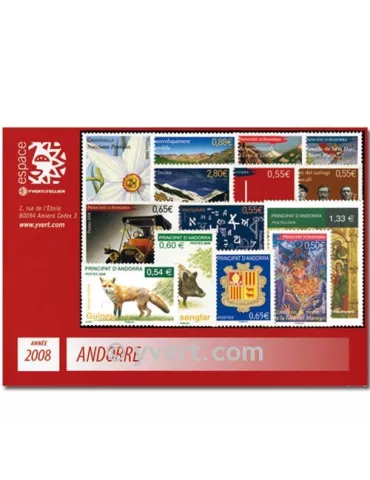 n° 649/665 - Timbre Andorre Année complète (2008)
