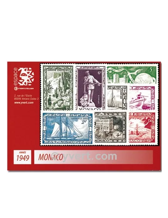 n° 324/337B - Timbre Monaco Année complète (1949)