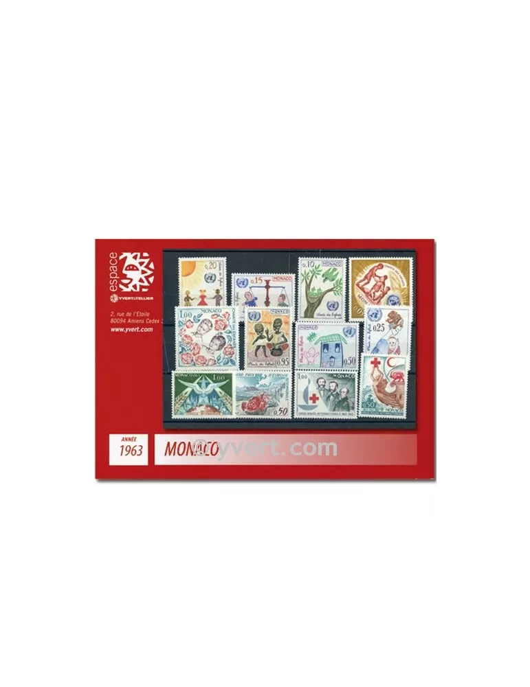 n° 599/635 - Timbre Monaco Année complète (1963)