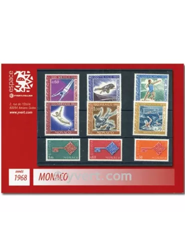 n° 736/771 - Timbre Monaco Année complète (1968)