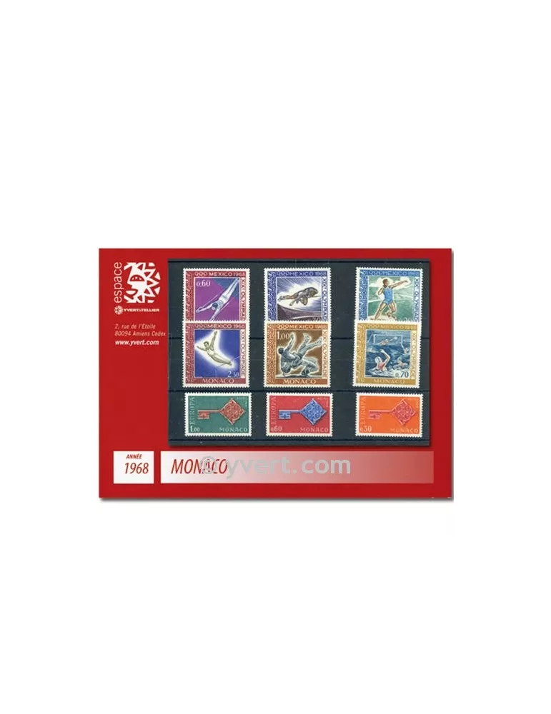 n° 736/771 - Timbre Monaco Année complète (1968)