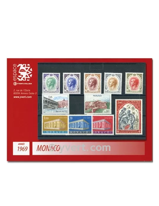 n° 772/808 - Timbre Monaco Année complète (1969)