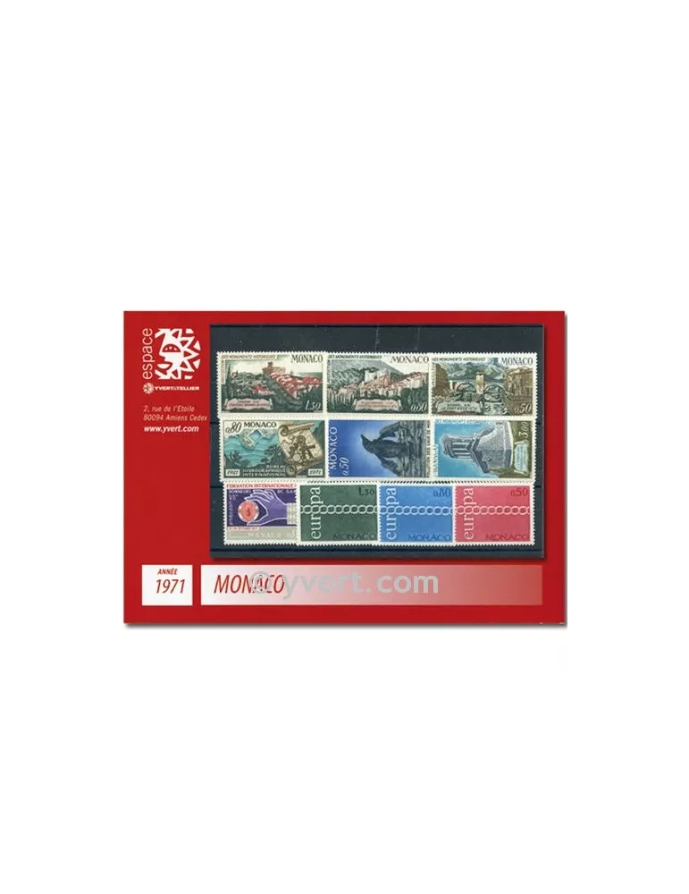 n° 847/866 - Timbre Monaco Année complète (1971)