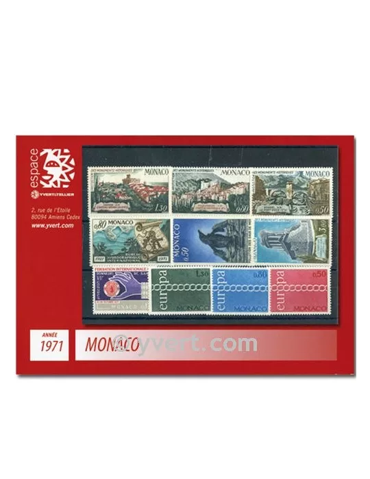 n° 847/866 - Timbre Monaco Année complète (1971)