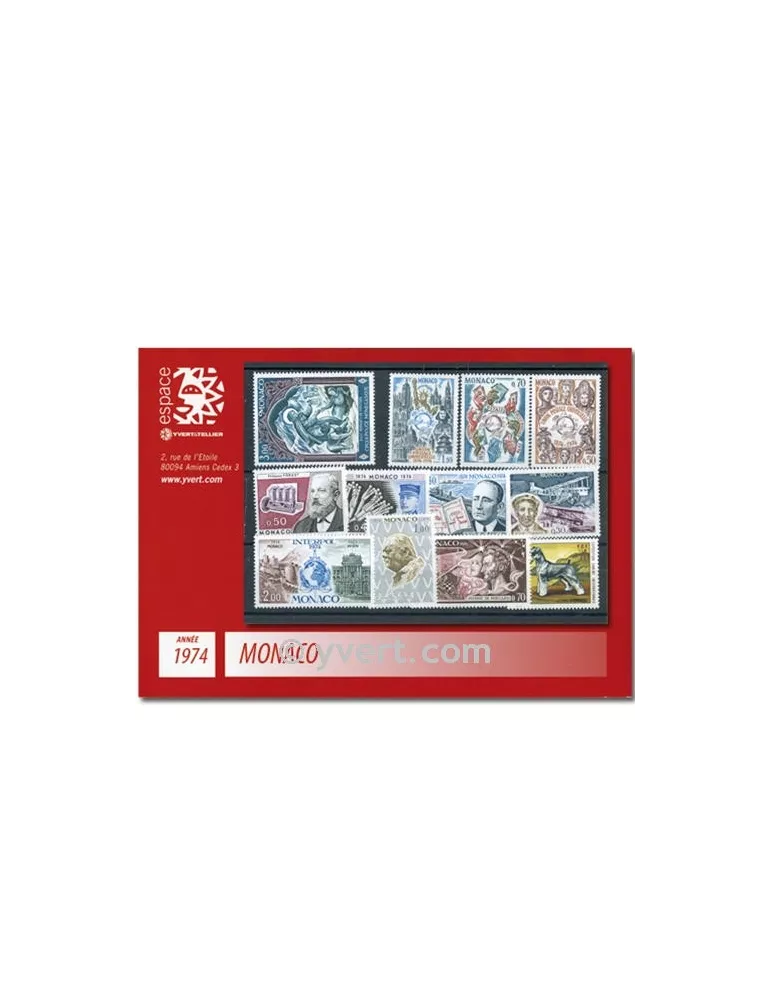 n° 953/1002 - Timbre Monaco Année complète (1974)