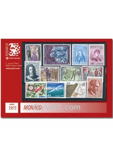 n° 1003/1042 - Timbre Monaco Année complète (1975)