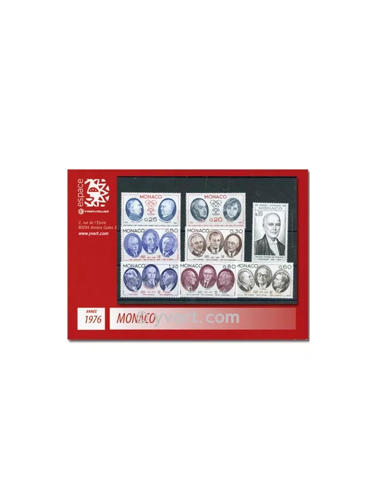 n° 1043/1078 - Timbre Monaco Année complète (1976)