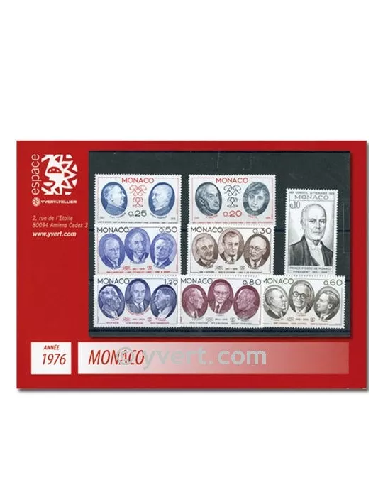 n° 1043/1078 - Timbre Monaco Année complète (1976)