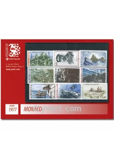 n° 1079/1124 - Timbre Monaco Année complète (1977)