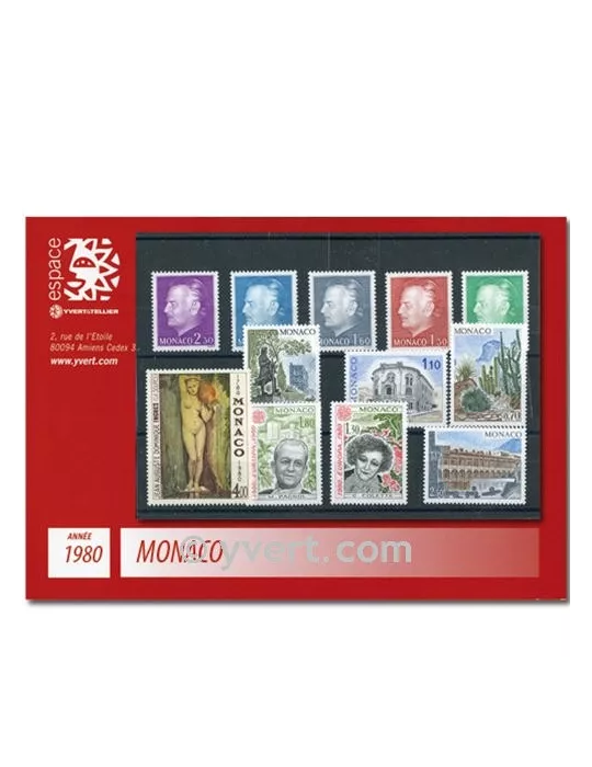 n° 1209/1263 - Timbre Monaco Année complète (1980)