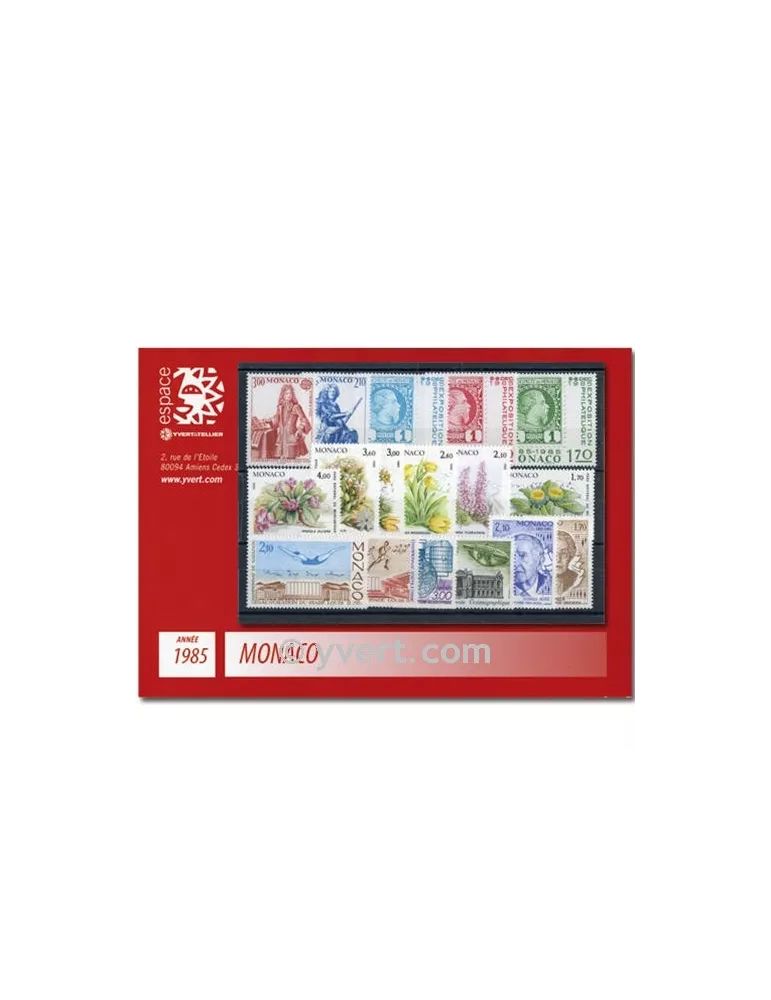 n° 1456/1509 - Timbre Monaco Année complète (1985)