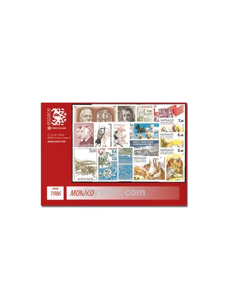 n° 1510/1561 - Timbre Monaco Année complète (1986)