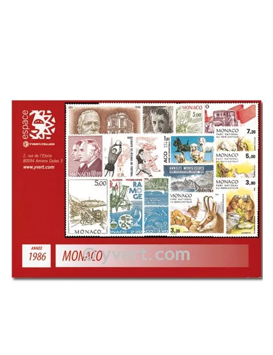 n° 1510/1561 - Timbre Monaco Année complète (1986)